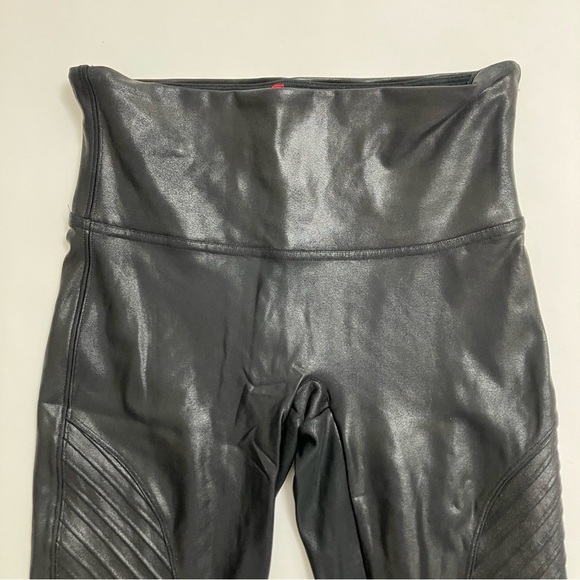 SPANX faux leather moto leggings - Picture 4 of 7